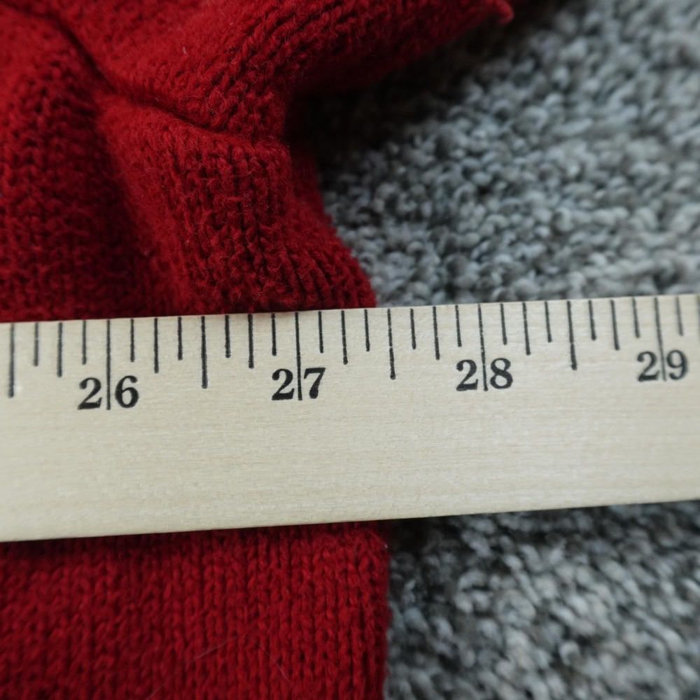 VTG Polo Ralph Lauren Sweater Mens 3XB Red Pony Logo 1/4 Zip Mock Neck Pullover - Picture 7 of 9